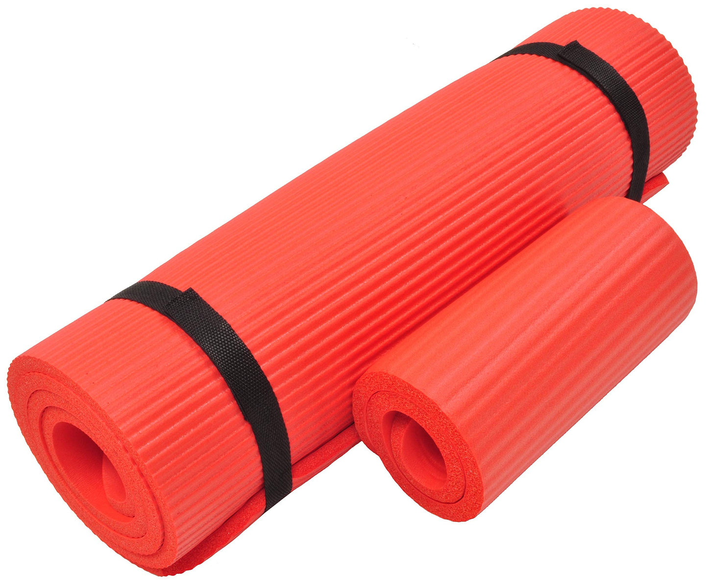 1/2" High-Density Yoga Mat with Strap