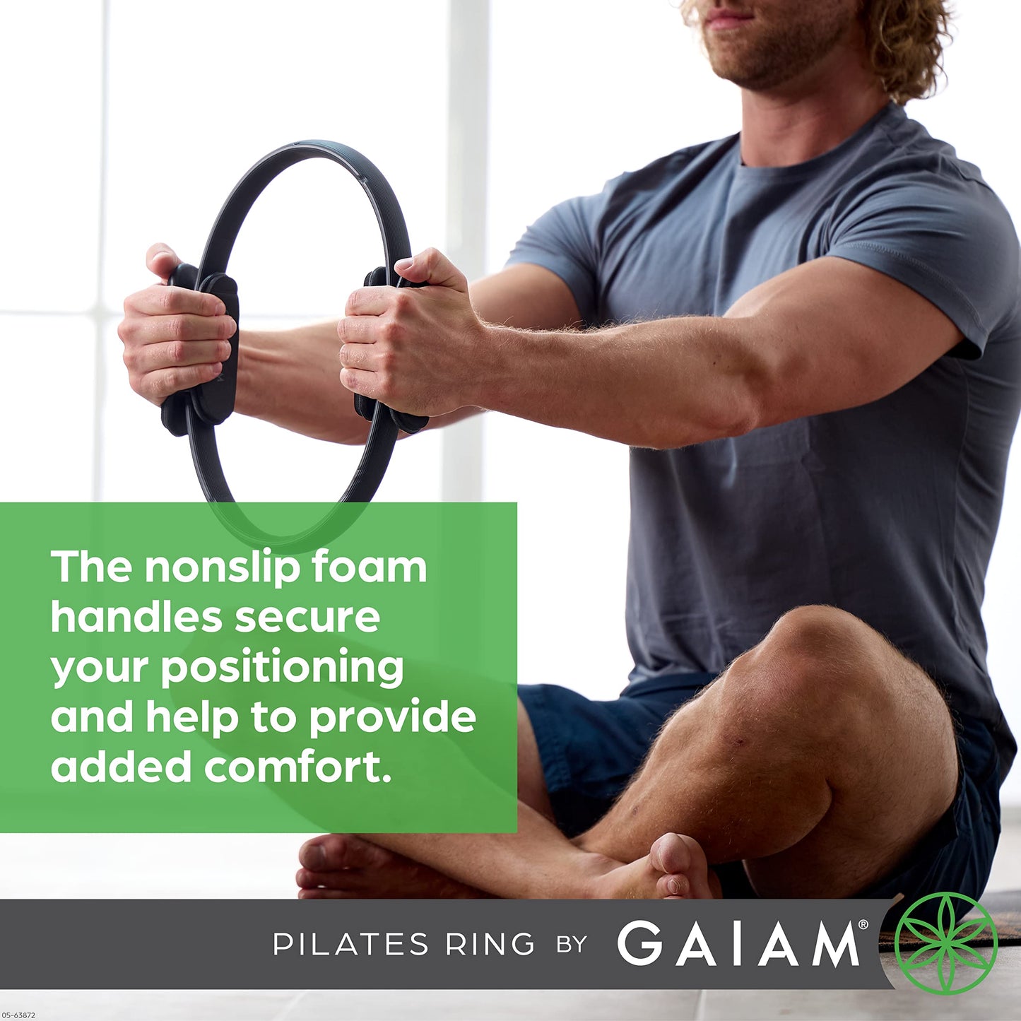 Gaiam Pilates Ring – Foam Handle Fitness Circle