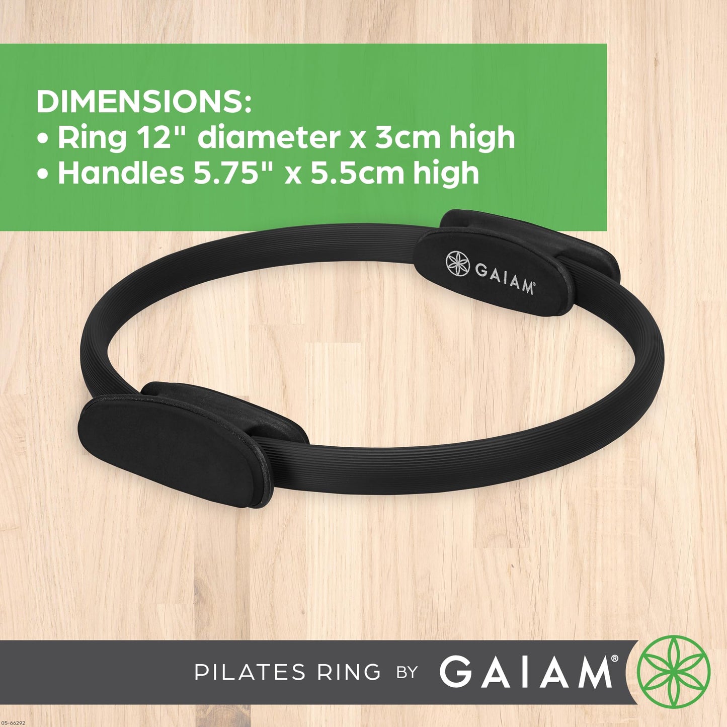 Gaiam Pilates Ring – Foam Handle Fitness Circle