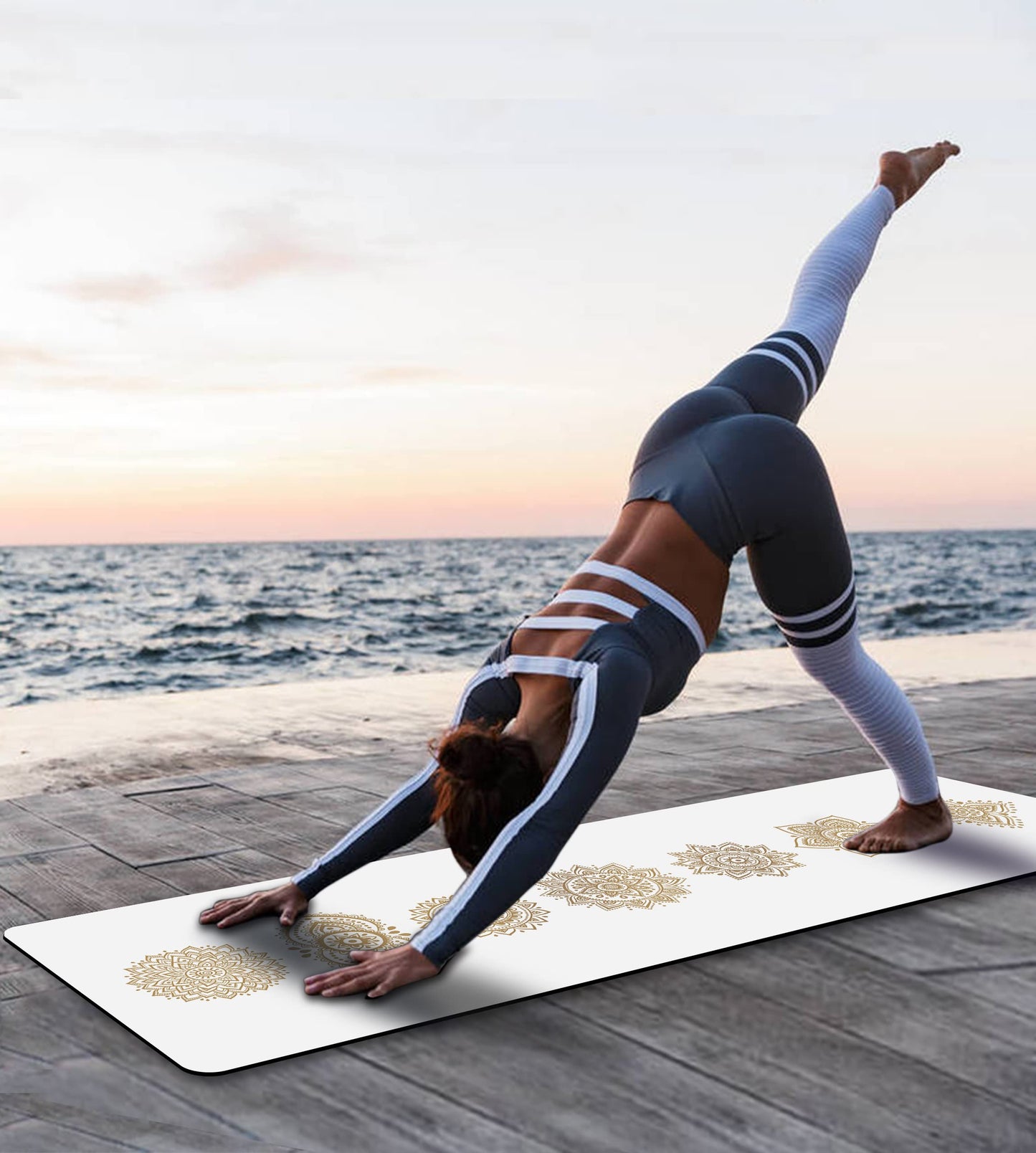 Non-Slip TPE Yoga & Exercise Mat with Strap