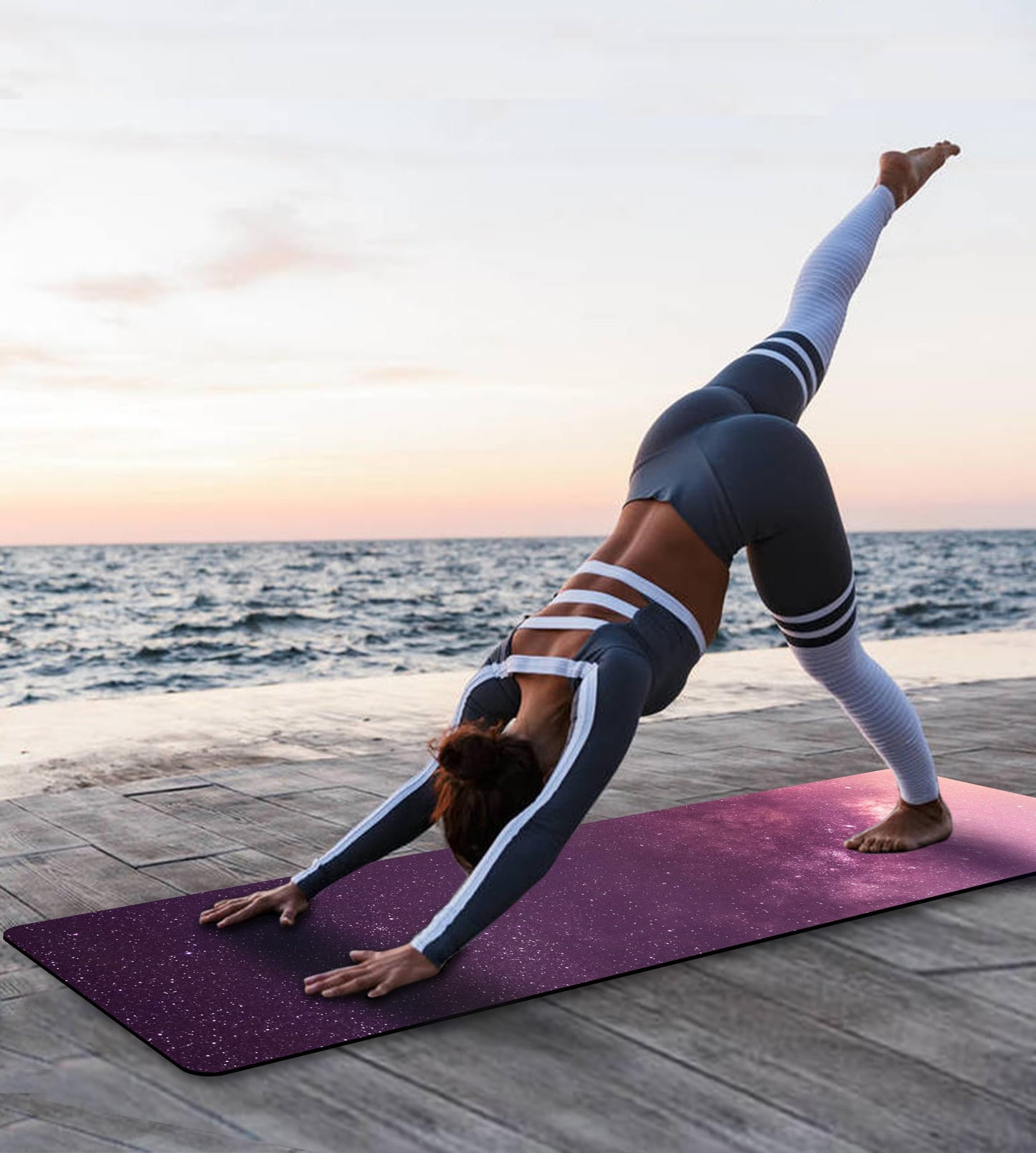 Non-Slip TPE Yoga & Exercise Mat with Strap
