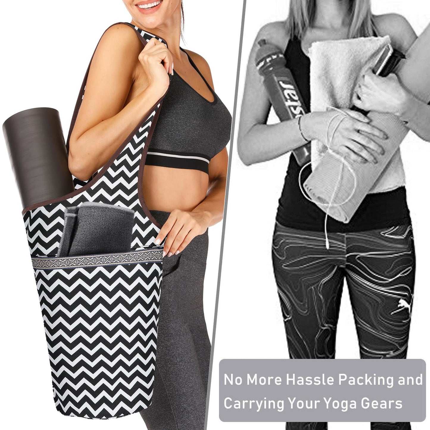 Ewedoos Yoga Mat Bag with Pocket