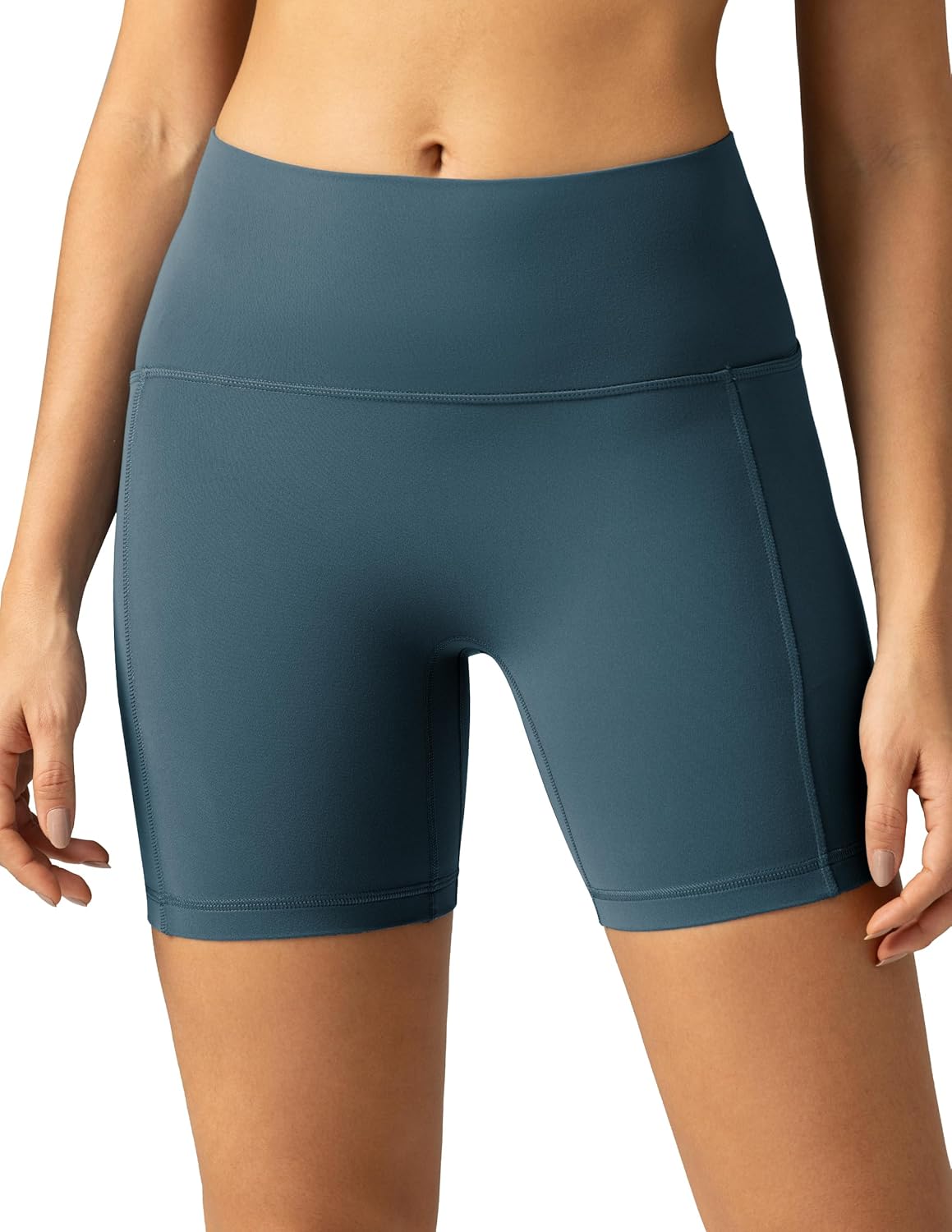 Colorfulkoala High-Waist Biker Shorts