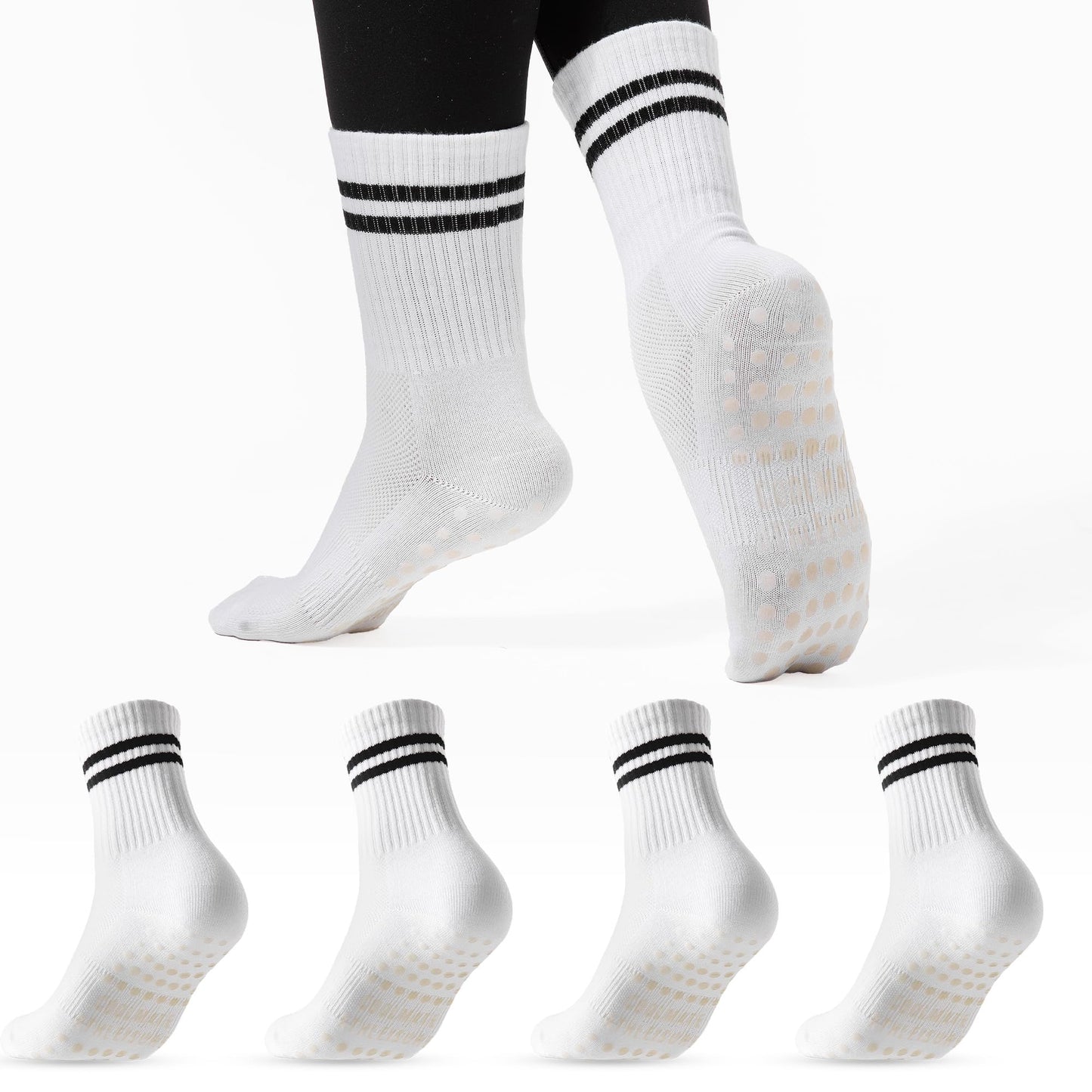CoolMate Women’s Non-Slip Pilates Yoga Socks