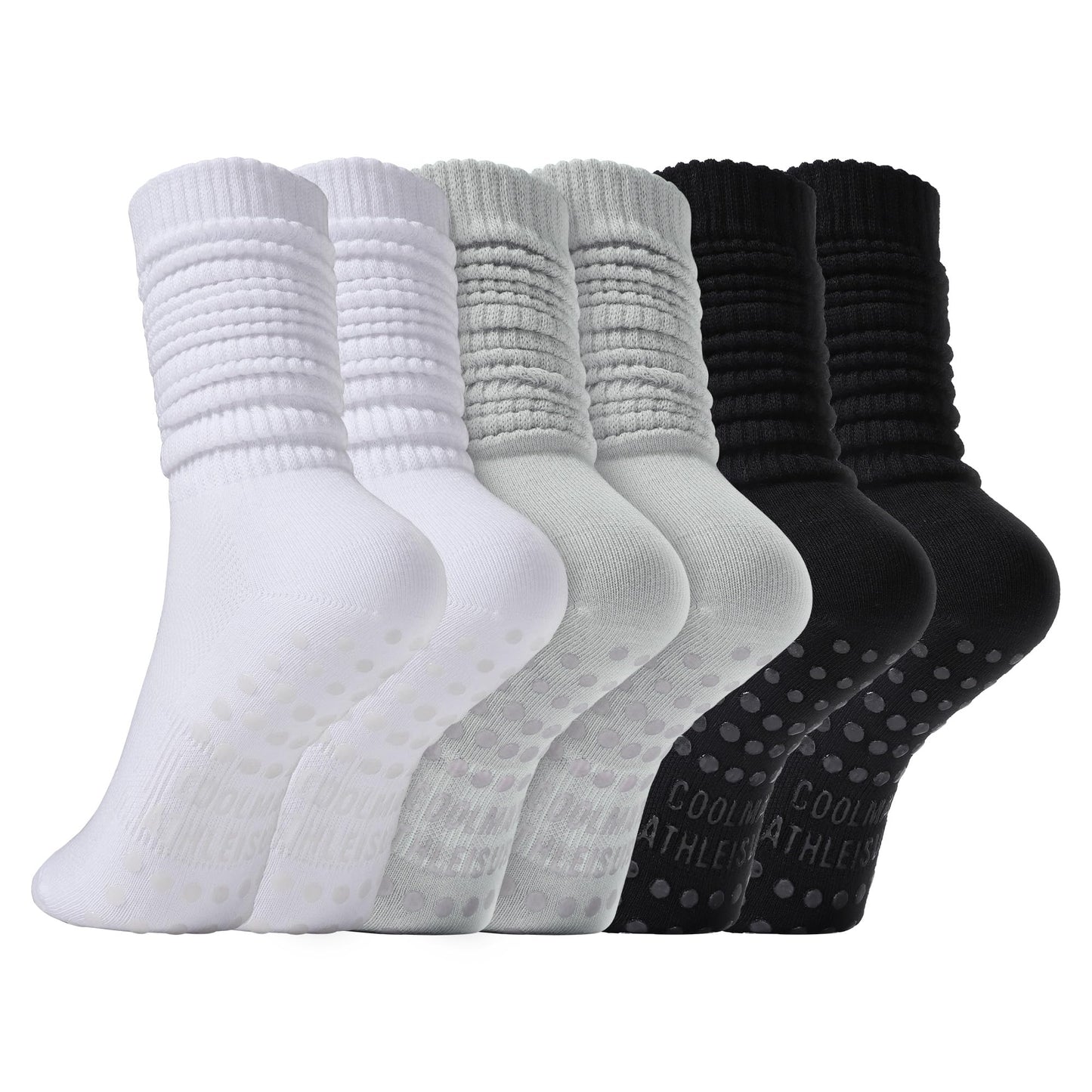 CoolMate Women’s Non-Slip Pilates Yoga Socks