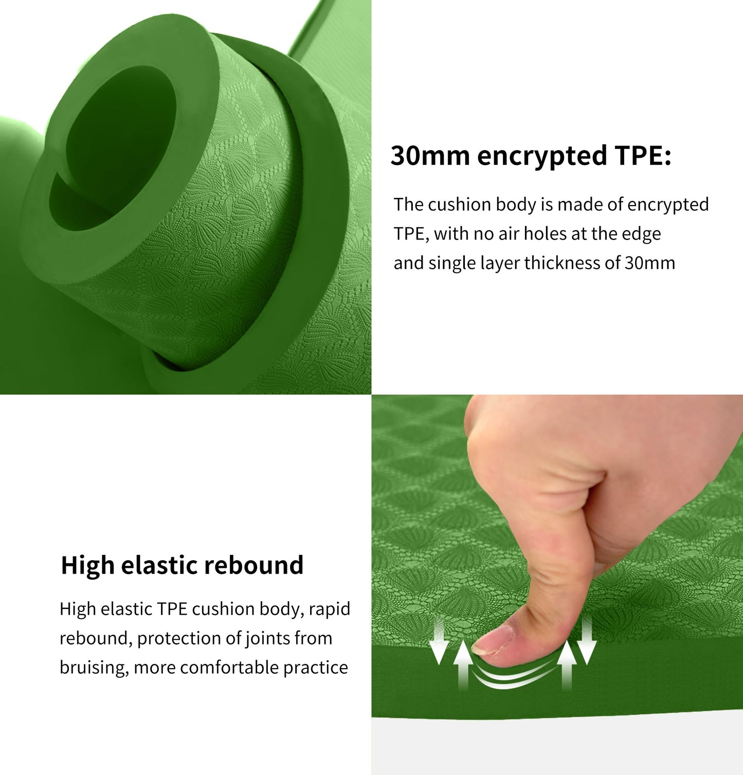 Nuveti Large Thick Yoga & Exercise Mat with Bag