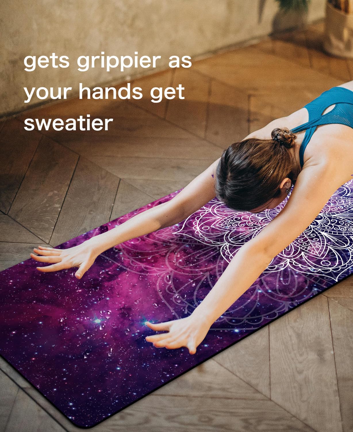 Non-Slip TPE Yoga & Exercise Mat with Strap