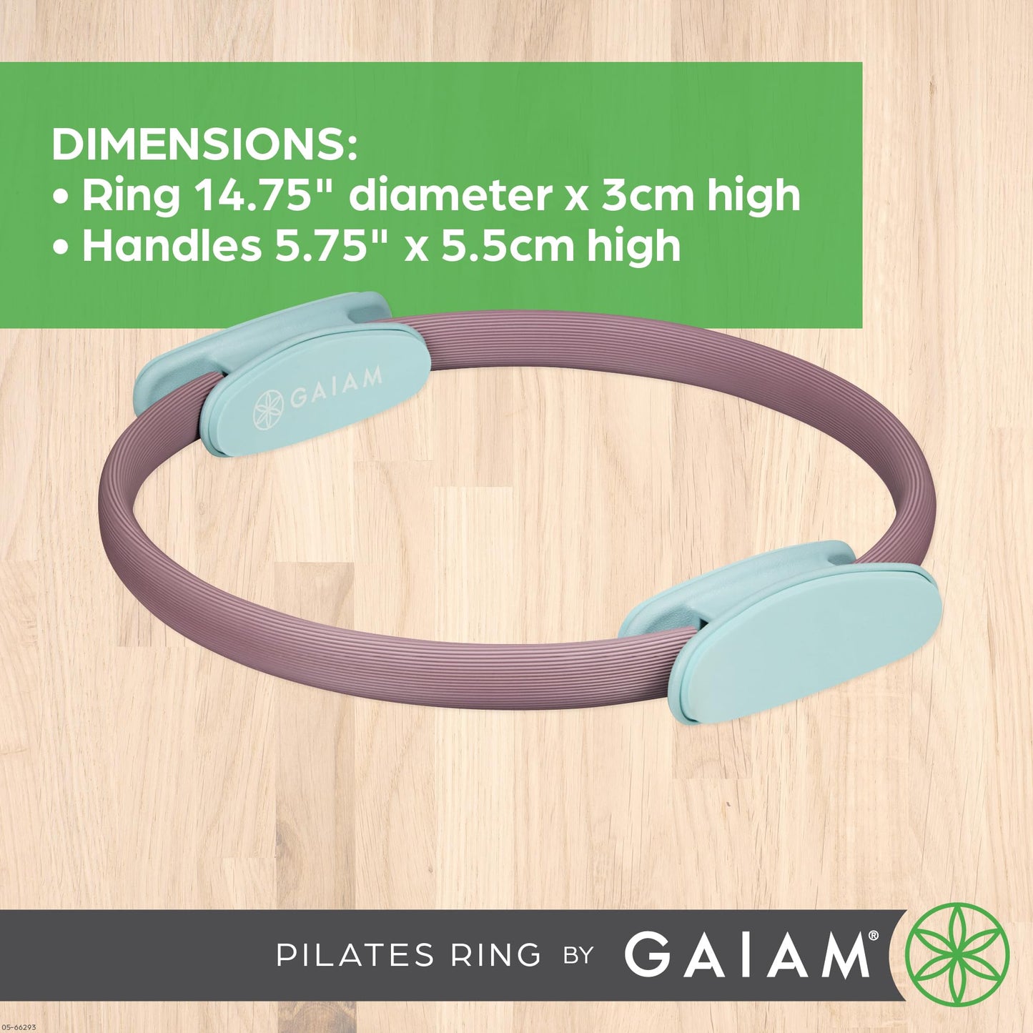 Gaiam Pilates Ring – Foam Handle Fitness Circle