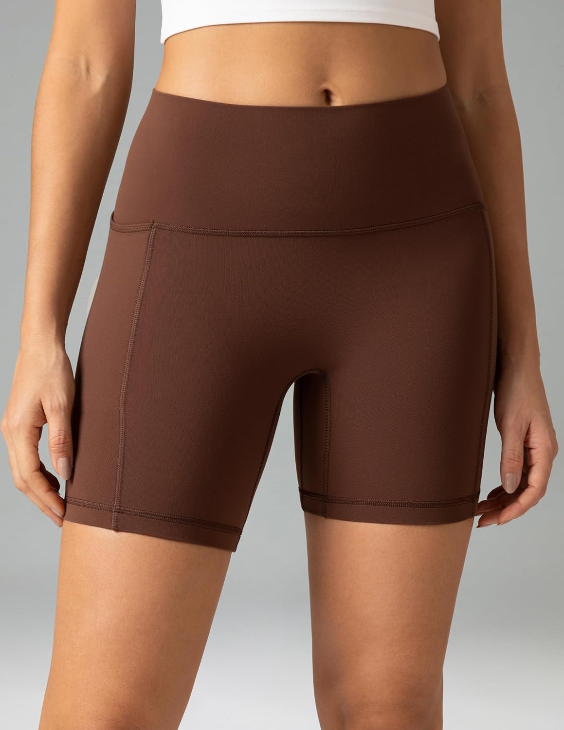 Colorfulkoala High-Waist Biker Shorts