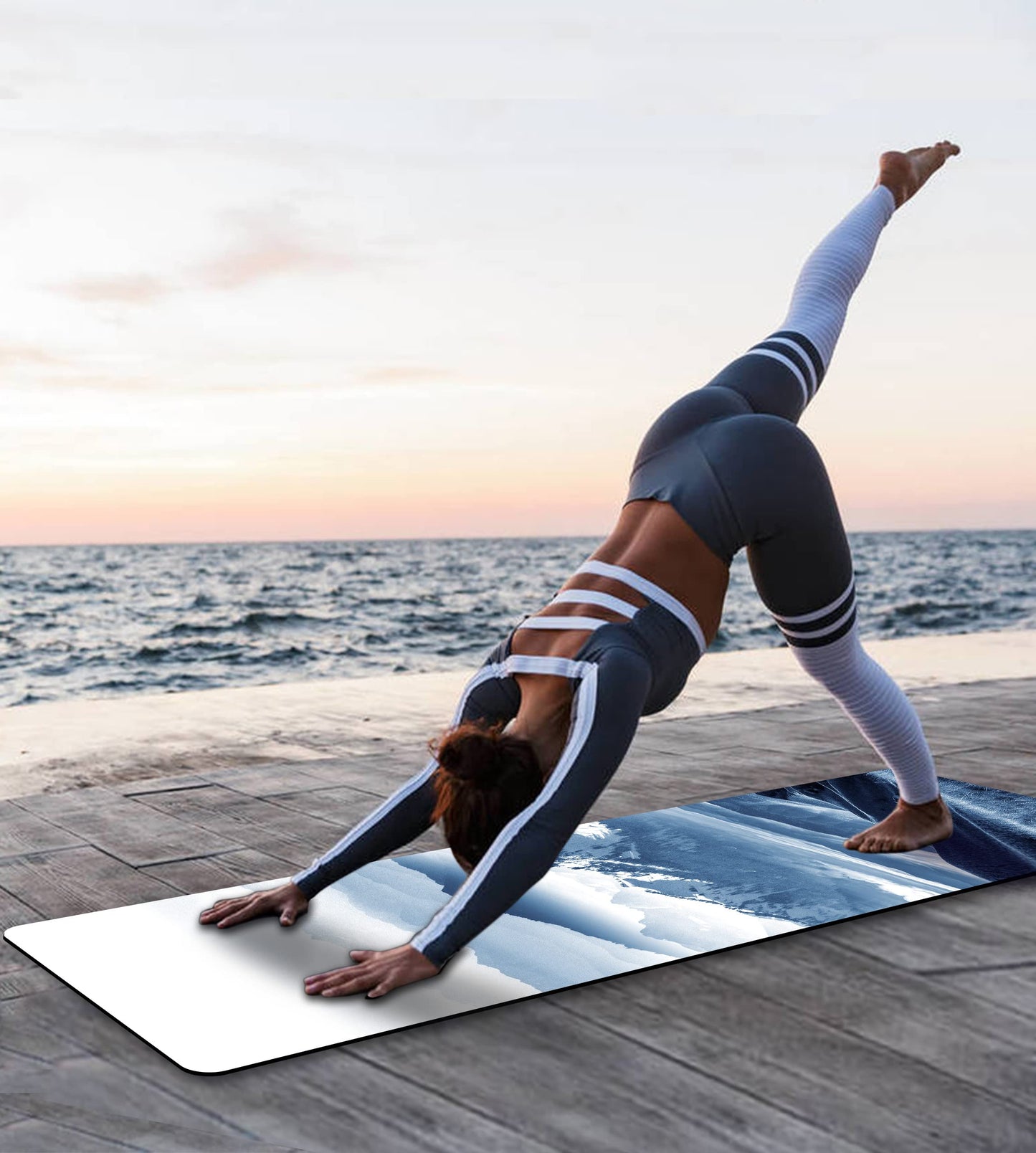 Non-Slip TPE Yoga & Exercise Mat with Strap
