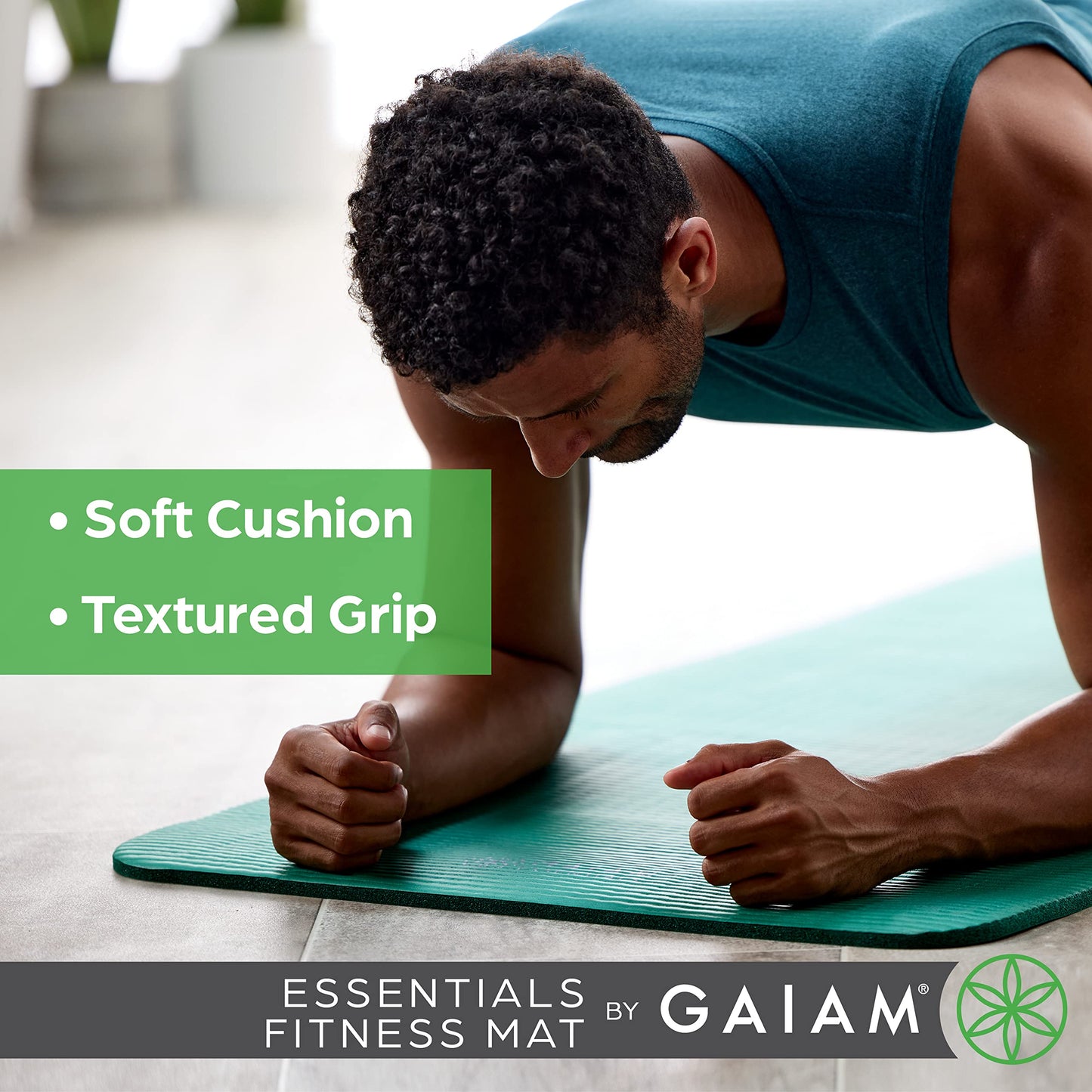 Gaiam Essentials Thick Yoga Mat with Carrier Strap