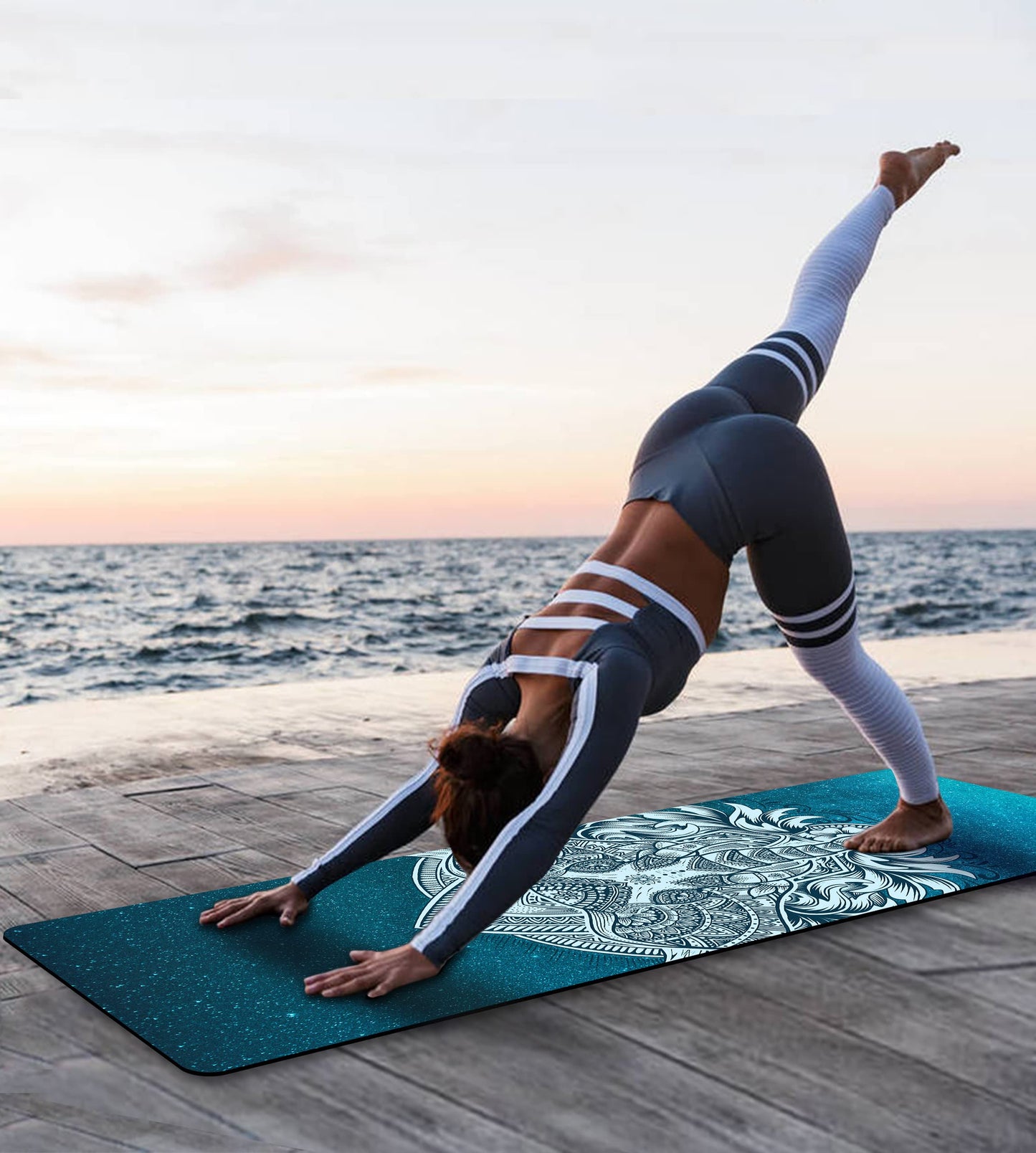 Non-Slip TPE Yoga & Exercise Mat with Strap