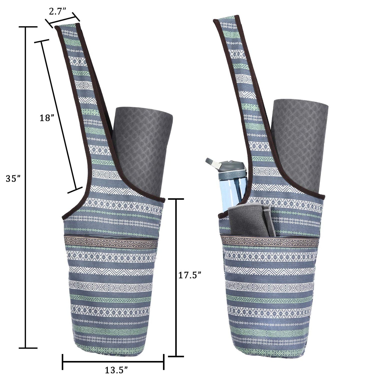 Ewedoos Yoga Mat Bag with Pocket