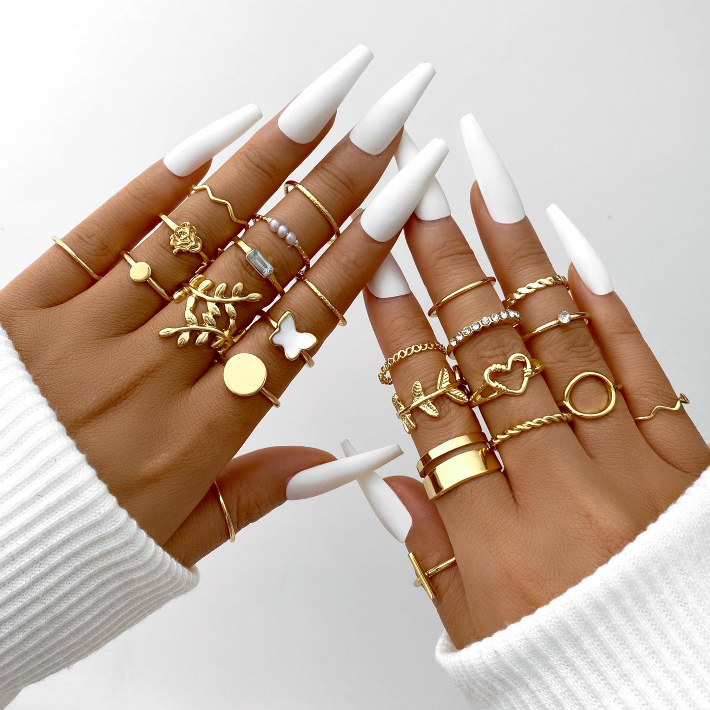 iF YOU 25-Piece Gold Ring Set