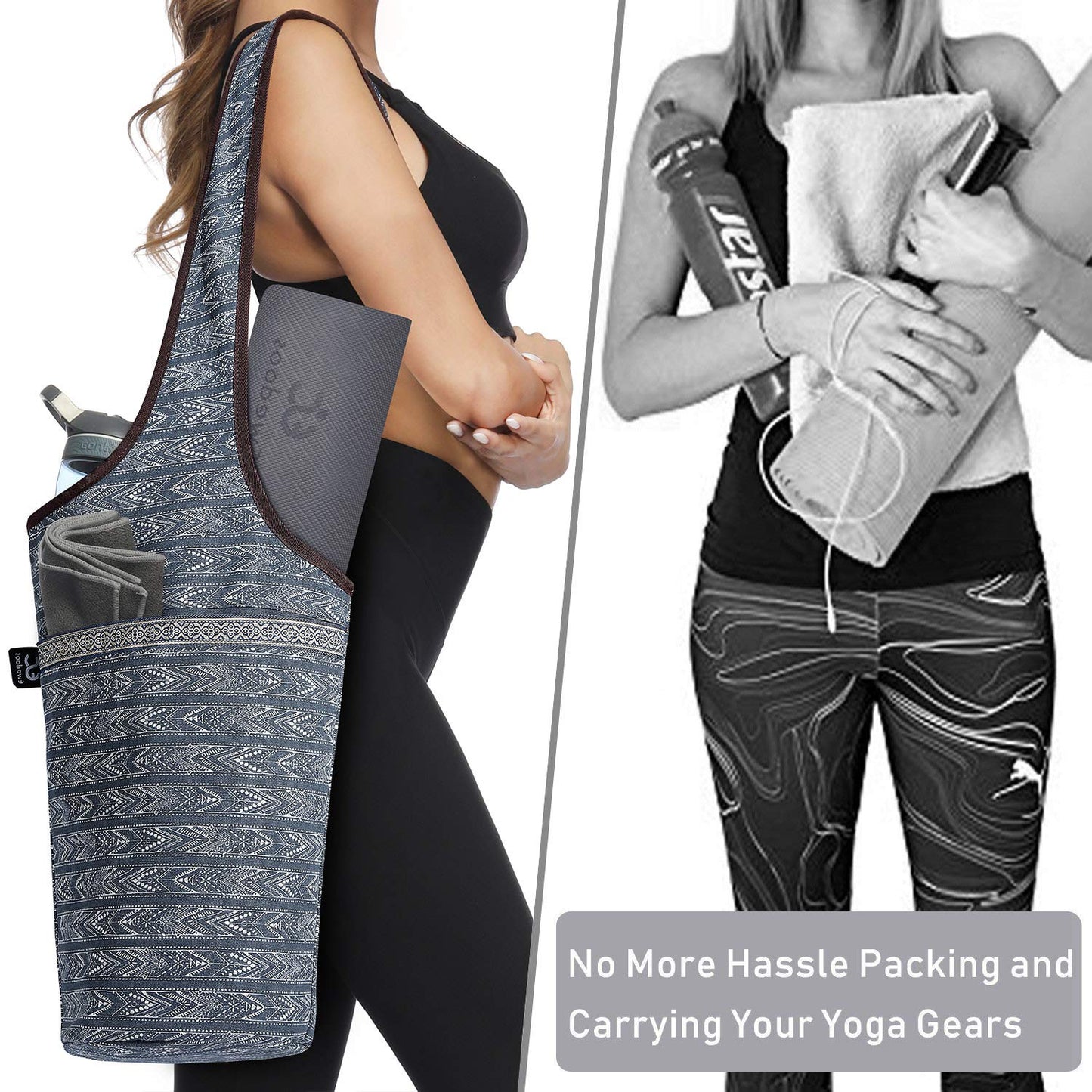 Ewedoos Yoga Mat Bag with Pocket