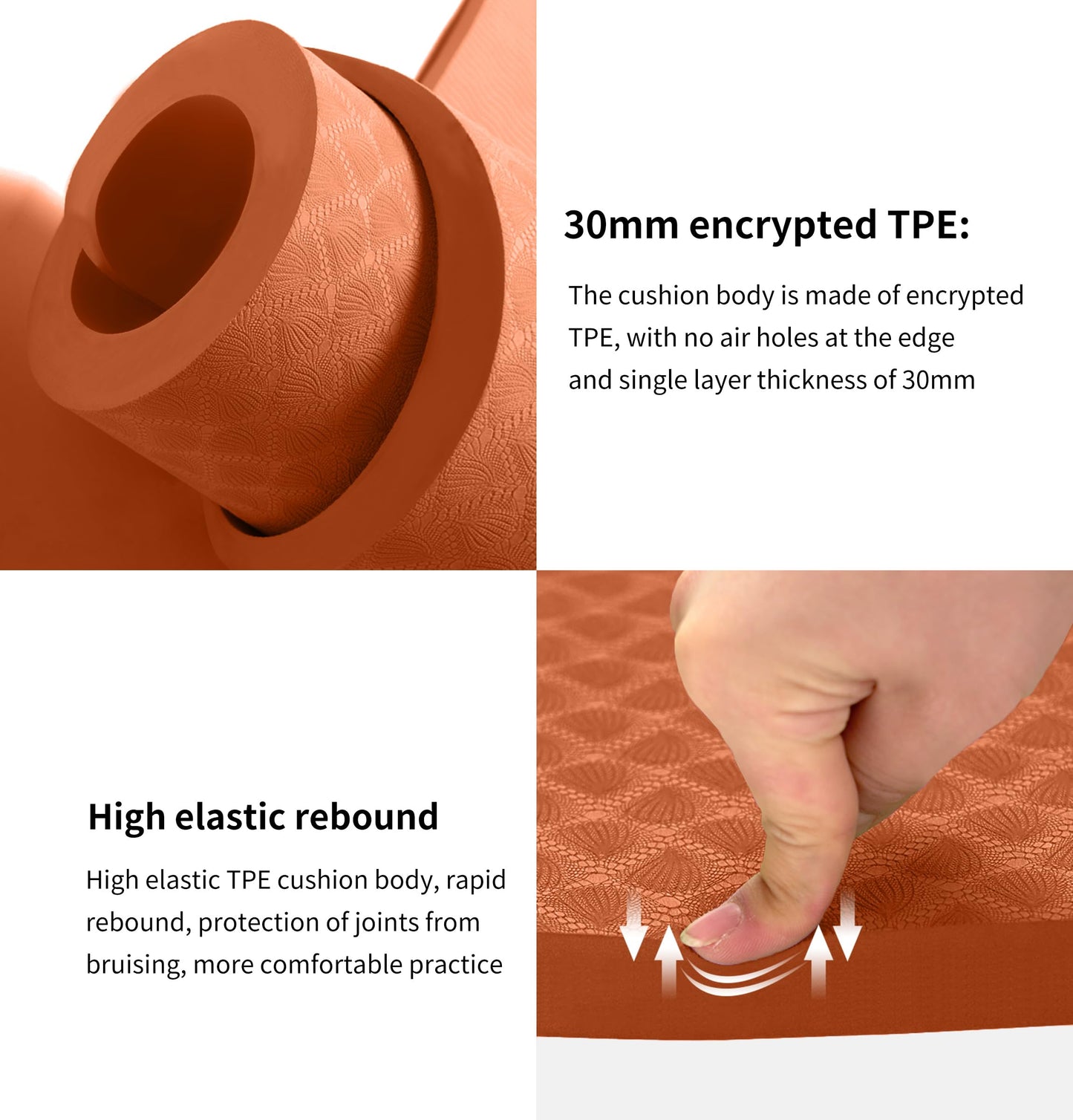 Nuveti Large Thick Yoga & Exercise Mat with Bag