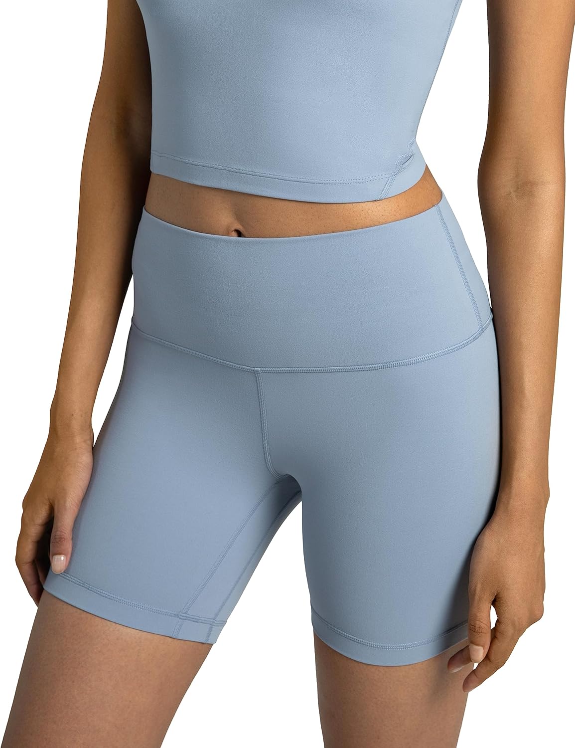 Colorfulkoala Women’s High-Waist Yoga Shorts 6"