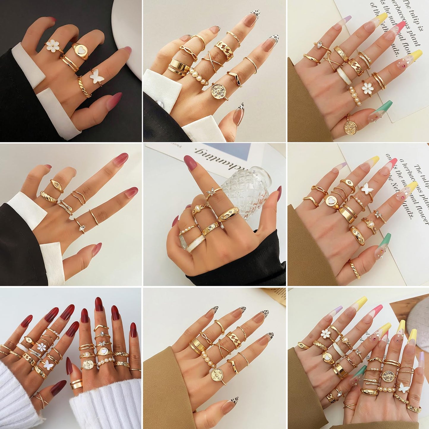 KISS WIFE Gold Ring Set