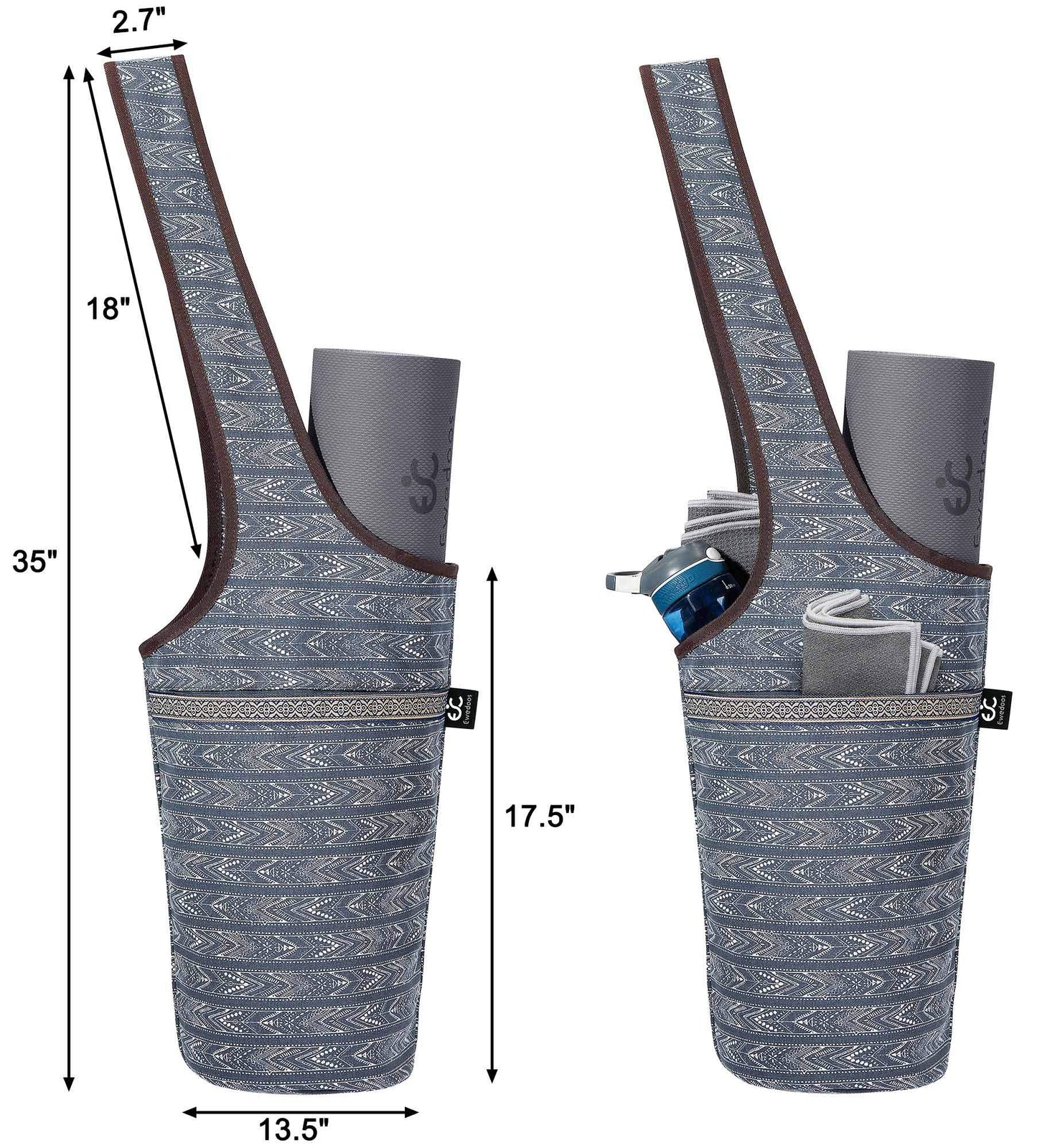 Ewedoos Yoga Mat Bag with Pocket