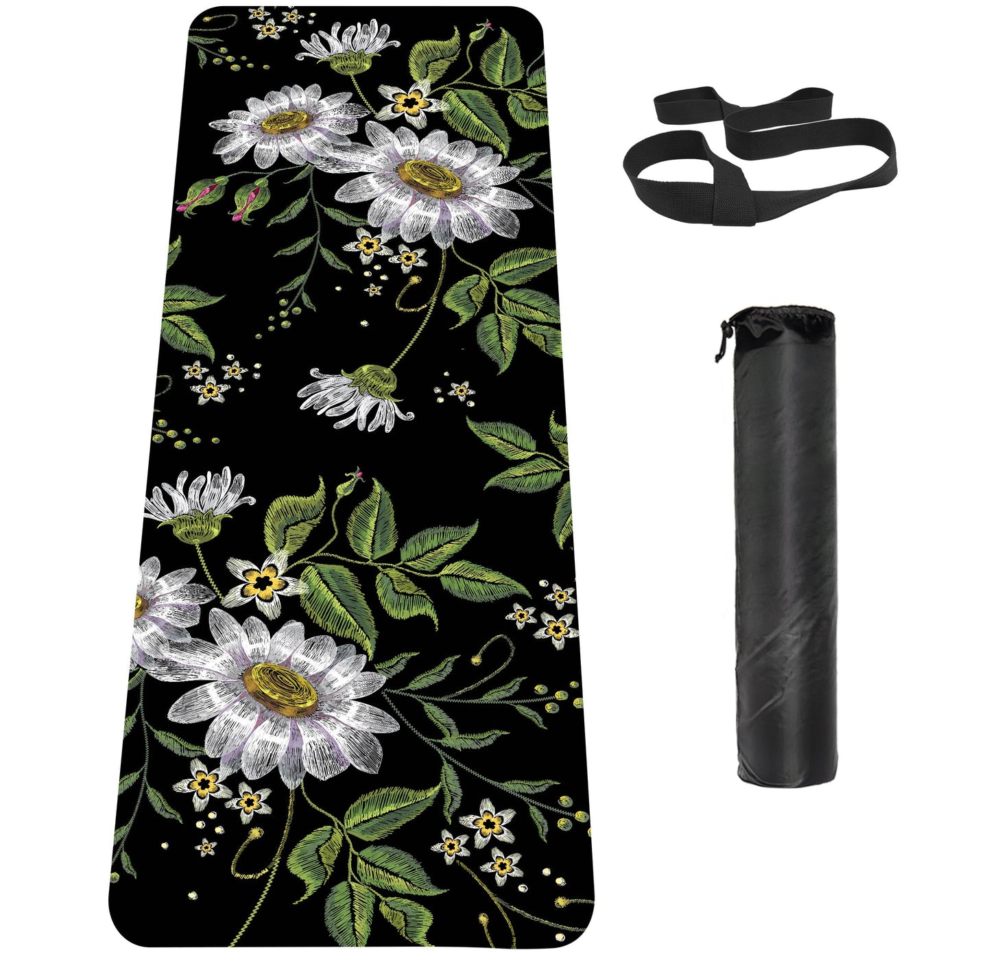 Non-Slip TPE Yoga & Exercise Mat with Strap