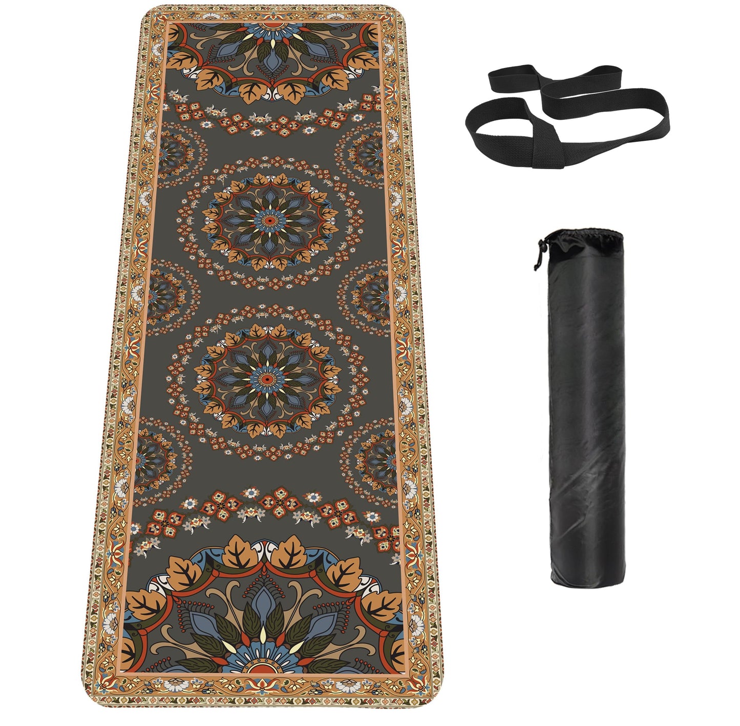 Non-Slip TPE Yoga & Exercise Mat with Strap
