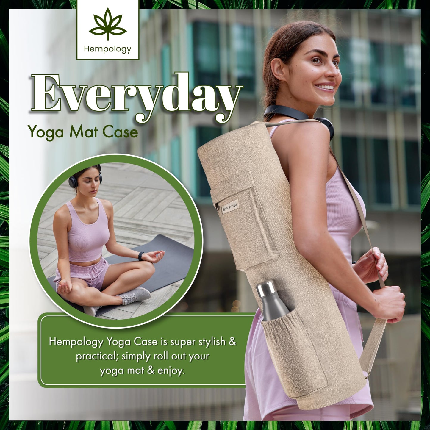 Adjustable Yoga Mat Bag for Men & Women