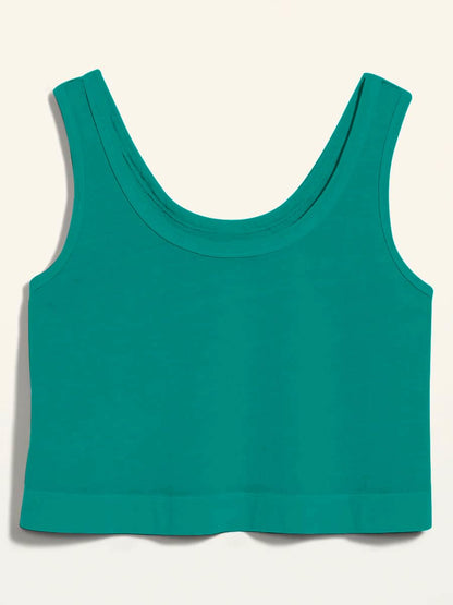 Aoysky Women’s Cotton Crop Tank Top