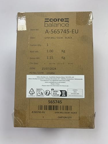 Exercise Ball – Anti-Burst, Slip-Resistant, with Pump