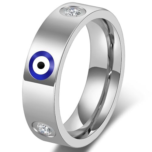 18K Gold Evil Eye Ring