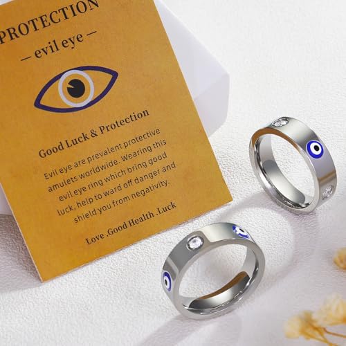 18K Gold Evil Eye Ring