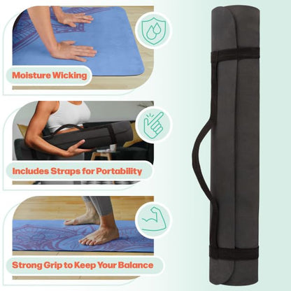 RAD Sportz Yoga Mat with Towel Combo