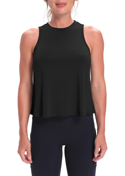 Mippo Women’s Flowy Cropped Workout Tank Top