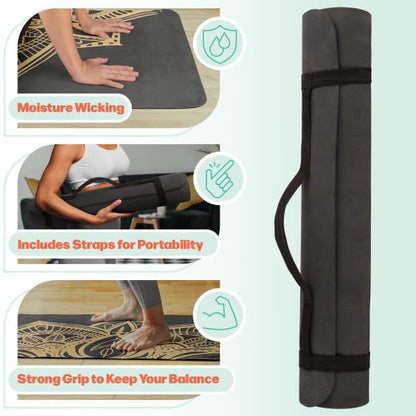 RAD Sportz Yoga Mat with Towel Combo