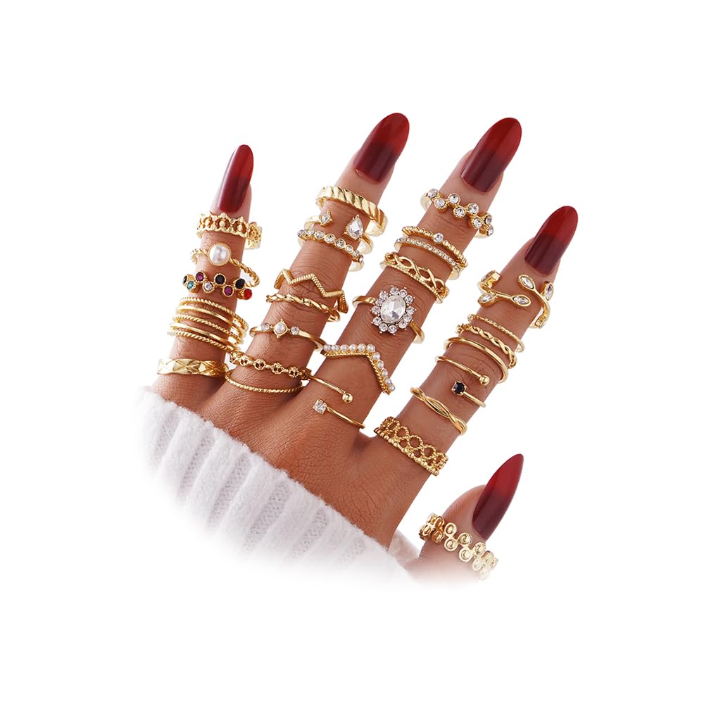 KISS WIFE Gold Ring Set