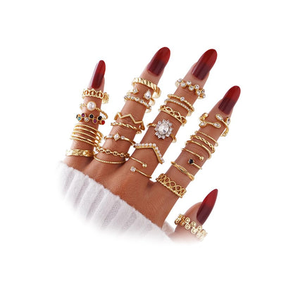 KISS WIFE Gold Ring Set