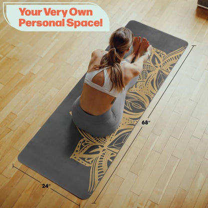 RAD Sportz Yoga Mat with Towel Combo