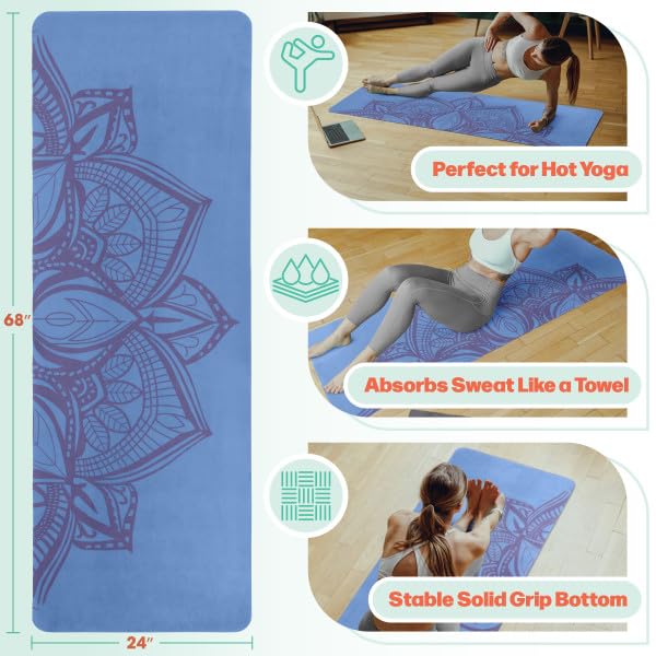 RAD Sportz Yoga Mat with Towel Combo