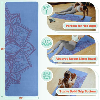 RAD Sportz Yoga Mat with Towel Combo