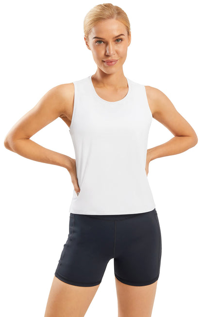 JOYSPELS Ice Silk Crop Tank Top