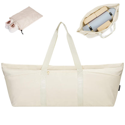 Large Yoga Mat Bag with Shoe & Wet Pocket