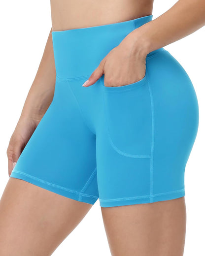 Runhit Women’s Biker Shorts with Pockets