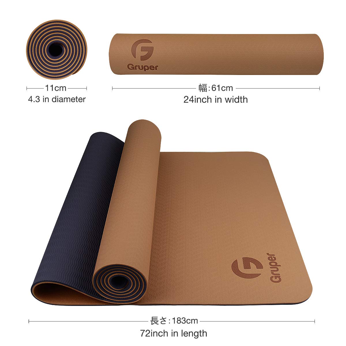 Non-Slip Eco-Friendly Yoga Mat with Strap