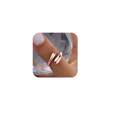 Gold Chunky Adjustable Rings