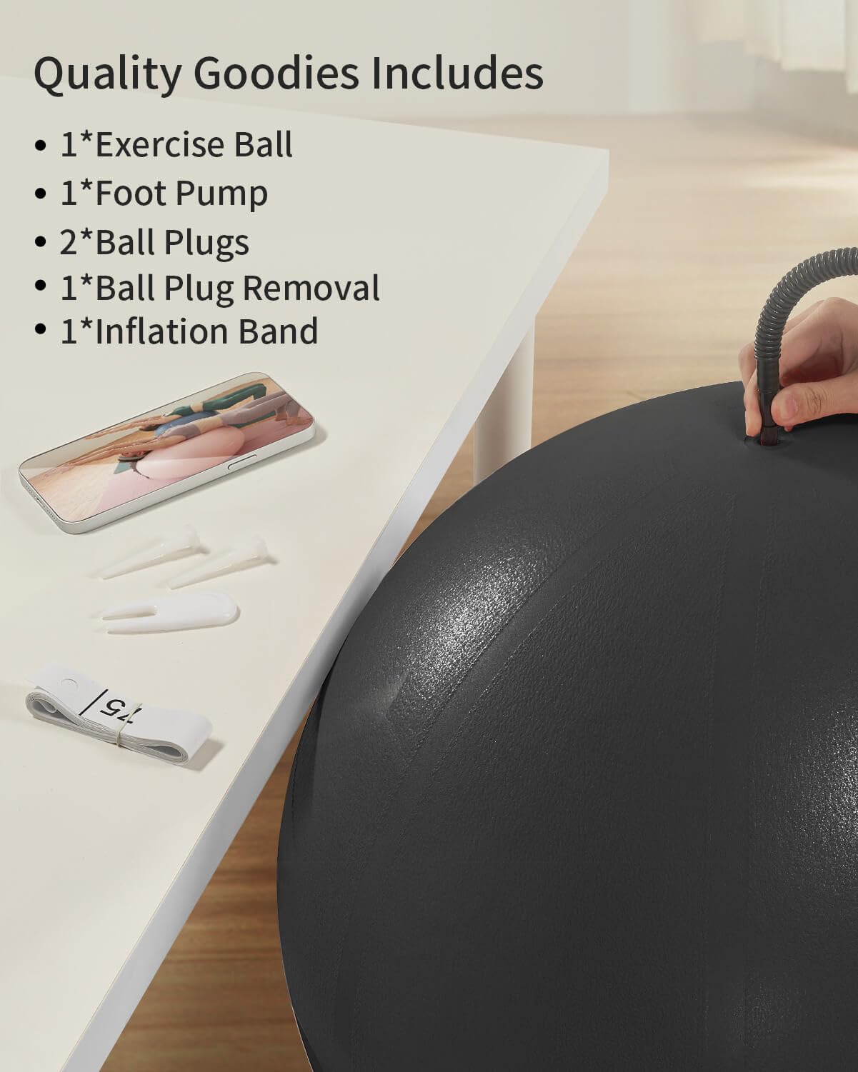 YOTTOY Anti-Burst Exercise Ball