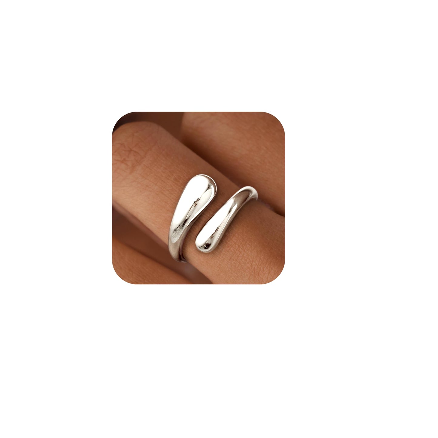 Gold Chunky Adjustable Rings