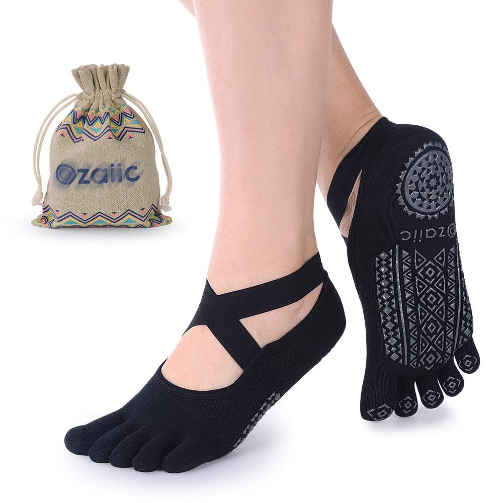 Ozaiic Women’s Non-Slip Yoga Socks with Grips