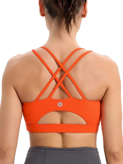Women’s Padded Crisscross Back Sports Bra