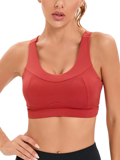 RUNNING GIRL High-Impact Racerback Sports Bra