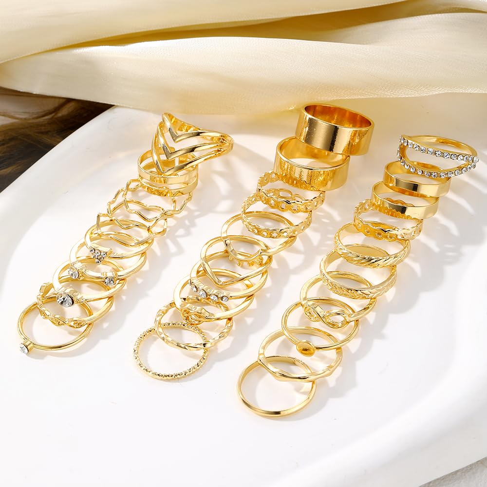 KISS WIFE Gold Ring Set