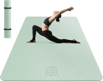 HAPBEAR Extra-Large Non-Slip Yoga & Exercise Mat